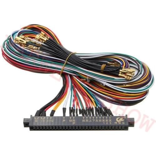 Arcade JAMMA 56 Pin Interface Cabinet Wire Wiring Harness Loom Multicade 28*2Pin Arcade PCB Cable Jamma 60-in-1 board