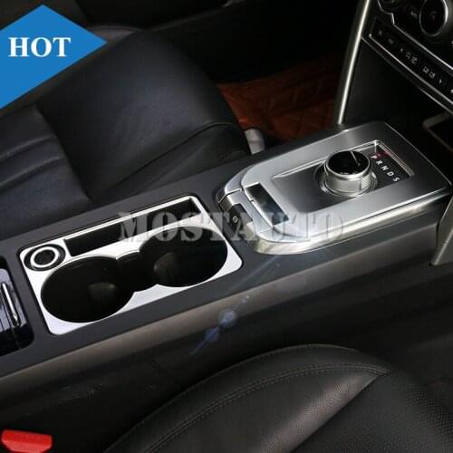 For Land Rover Discovery Sport Inner Console Gear Box & Cup Holder Cover 2015-2018 2pcs Car Accessories Interior Car Decor