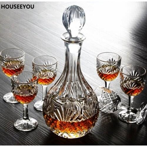 Top Grade Crystal Goblet Red Wine Decanter Wine Whisky Glass Mug Home Kitchen Bar Sets Bar Tools Barware Accessories Supplies