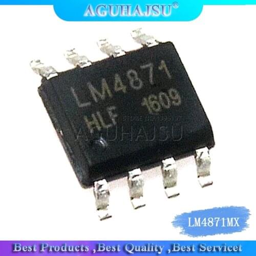 10PCS LM4871MX SOP8 LM4871 SOP 4871 SOP-8 3W Audio Power Amplifier with Shutdown Mode new and original