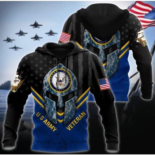 2021 US Veteran Military Army Suit Soldier Camo Autumn Pullover NewFashion Tracksuit 3DPrint Men/Women Casual Hoodies A-11123