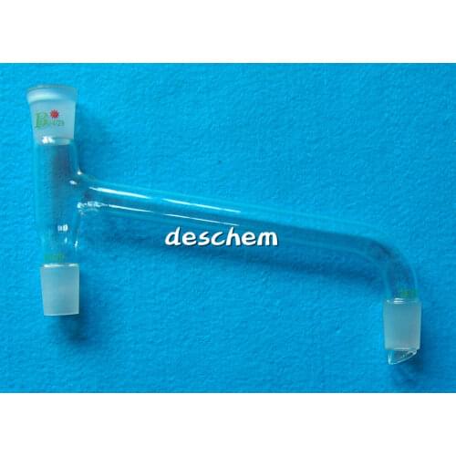 24/29,Glass 3-Way Adapter,Distillation Head,Oblique Down Type,Lab Glassware