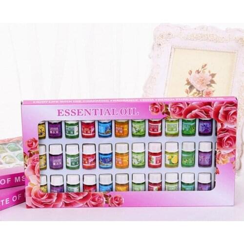 36 Bottles/Set Body Beauty Massage Essential Oil Plant Aroma Water-Soluble Fragrance Oil Diffusers Freshening Air Relieve Stress