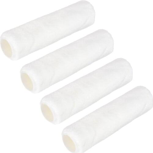 Uxcell 4pcs Paint Roller Cover 9" 230mm Polyester Brush for Household Wall Painting for paint rollers to paint trim door ect