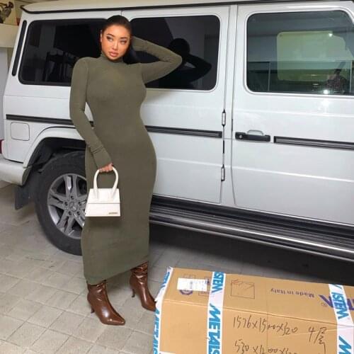 6 Colors Rushing Winter Warm Double-Sided Fleece Heating High-Elastic High-Neck Body Long-Sleeved Base Shirt And Dress