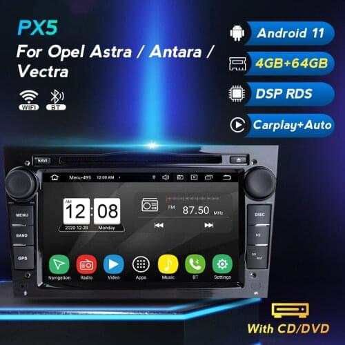 2Din Android 11 Car CD DVD Player For Opel Vectra C Zafira B Corsa D C Astra H G J Meriva Vivaro Multimedia GPS Navigation Radio