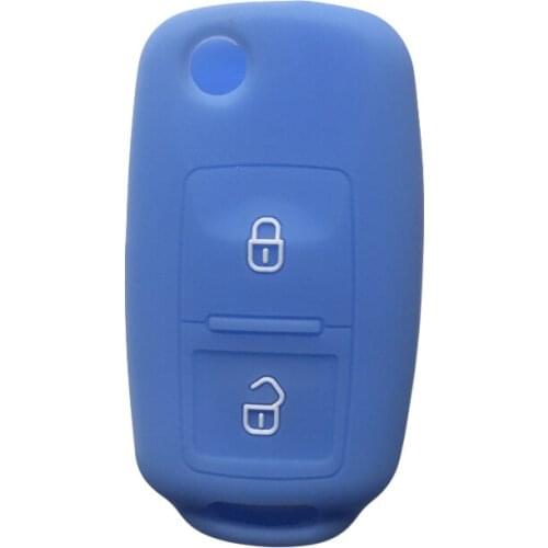 2 Buttons Car Flip Key Case For VW Amarok Polo Golf Mk4 Mk5 Bora Jetta Seat Altea Alhambra Key Cover Ibiza Polo T5 Passat