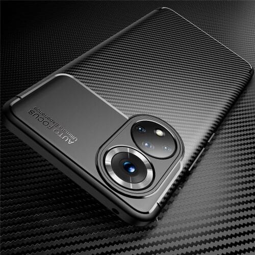 For Honor 50 Pro Case Carbon Fiber Texture Phone Cover On Honor50 50Pro Honer Xonor 50 SE 50SE Frame Shockproof Protective Coque