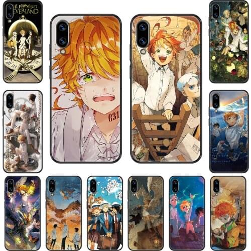 Anime The Promised Neverland Phone case For Huawei Honor Mate 5 7 8 9 10 20 i A X Lite Pro black fashion funda silicone hoesjes
