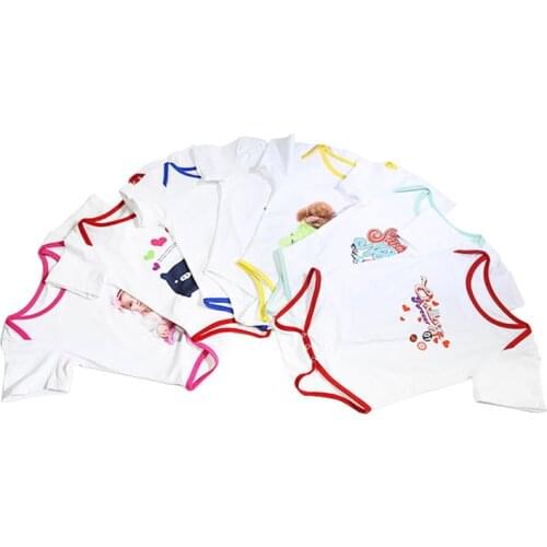 10pc 0-24 Months Modal Baby Jumpsuit for Sublimation Printing