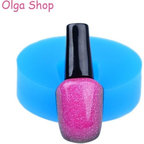 FYL151 44.6mm Nail Varnish Silicone Mold - Make Up Mold Cake Decoration, Fondant, DIY Handmade, Cookie Biscuit, Ressin, Icing