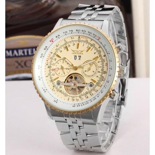 Jaragar Mens Watches Military Sport Clock Male Calendar Bussiness Top Brand Luxury Tourbillon Sport Clock Auto Mechanical Watch
