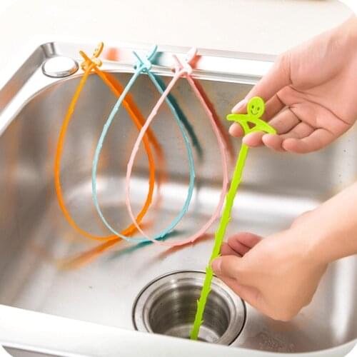Kitchen Accessories Tools Sewer Cleaning Hook Home Bathroom Kitchen Floor Drain Sink Bathtub Dredge Device Kitchen Gadgets 51cm