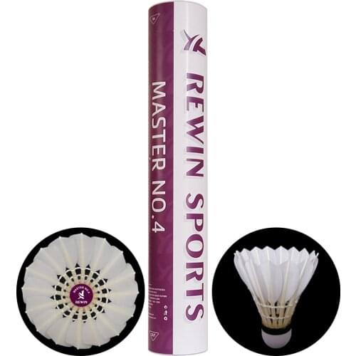 M4 Tournament Grade Goose Feather Badminton Shuttlecock With Natural Cork