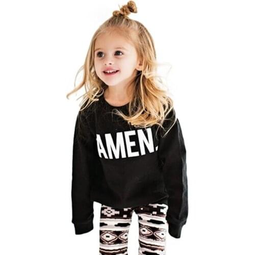 Fashion 2020 sweatshirt for girls daughters clothes fleece thick patterned warm top