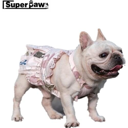 Fashion French Bulldog Princess Dress Pet Dog Summer Clothes Small Dogs Puppy Chihuahua Schnauzer Yorkie Pug Clothing FHC04