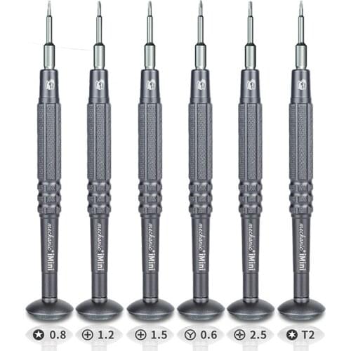 Precision Screwdriver Set T2 Torx 0.8 Pentalobe P2 Y 0.6 Tri Wing 1.2 1.5 Phillips M2.5 for iPhone Huawei Oneplus Laptop Repair