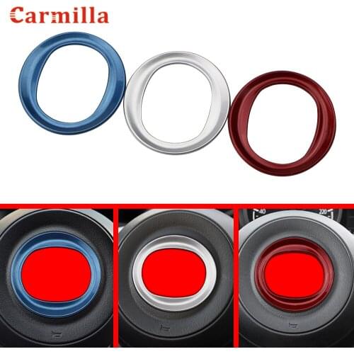 Car Steering Wheel Center Ring Cover Logo Emblem Decoration Trim Sticker Fit for Mazda 6 3 Axela CX-3 CX3 CX-5 CX5 Accessories