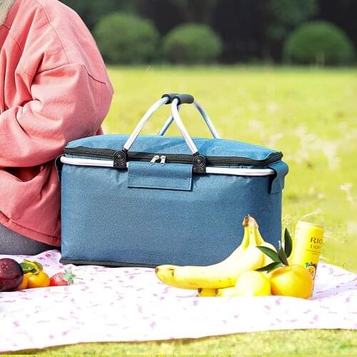 Portable Lunch Cooler Bag with Handle Insulation Picnic Ice Pack Food Thermal Bag Drink Carrier Insulated Bags Food Delivery Bag