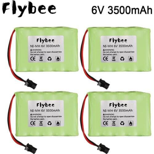 3500mah 6v Rechargeable Battery For Rc toys Cars Tanks Robots Gun NiMH Battery AA 6v 3000mah Batteries Pack For Rc Boat 1PCS