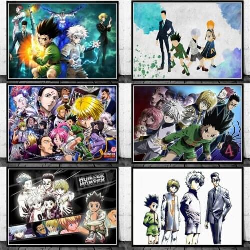 Poster And Prints Hunter x Hunter Classic Japanese Anime Kids Gift Canvas Painting Art Wall Pictures Home Decor quadro cuadros