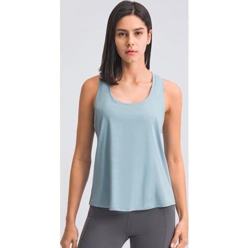 Sleeveless Racerback Yoga Vest Sport Singlet Women Athletic Fitness Sport Tank Tops Gym Running Training Yoga Shirts