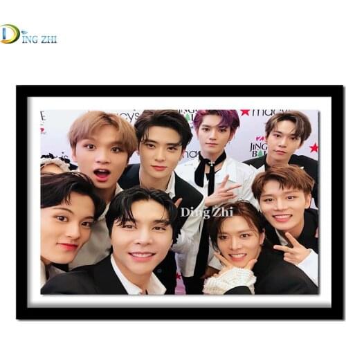 Korean Boy Idol Group Poster 5D Diy Diamond Painting Mosaic Rhinestone Picture Full Drill Cross Stitch Embroidery Kpop Boys