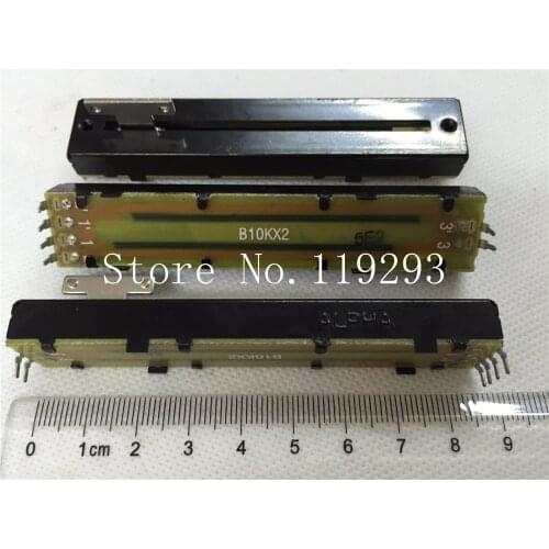 [SA]Taiwan ALPHA 8.8 cm with a straight bar slide potentiometer shaft double B10K 8.2 T-strap dust cloth membrane--5pcs/lot