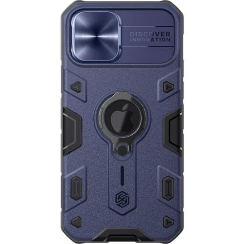 Camera Protection Case For iphone 12/Pro/Max/Mini NILLKIN Camshield Armor Ring Stand Holder Protect Lens Cover with LOGO Hole