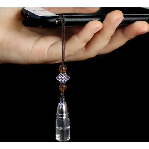 2PCS 3 Sizes Glass Bottle Pendant Key chain Wish Secret Keep Small Bottle Cellphone Strap Diy Jewelry Finding
