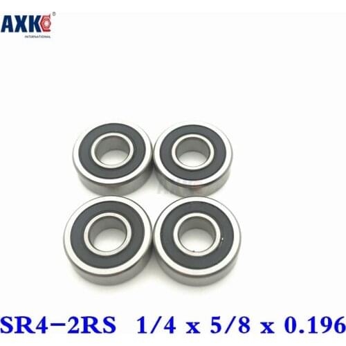 2021 Top Fashion Time-limited Rolamentos Rodamientos Free Shipping 10 Pcs Sr4-2rs Bearings 1/4 X 5/8 0.196 Inch Ball Sr4 Rs