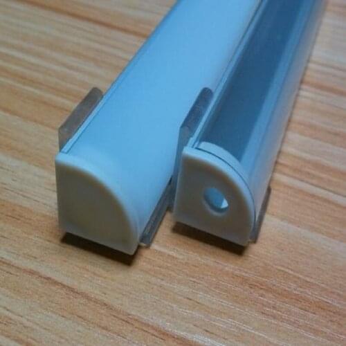 5-20pcs/lot;1m Black led aluminum profile with Milky /Clear Cover/Semi Clear Cover for flexible led strip light QCLS1616A-1M