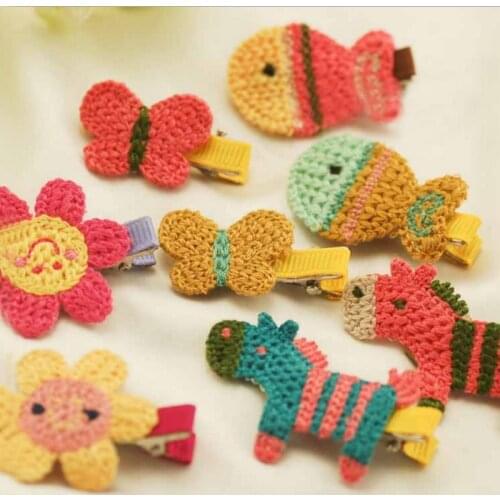 5 Pcs/set Cute Cartoon Shape BB Clips Girls' Hairpin Kids Hair Clips Children Flower Clips Headwear Hair Accessories