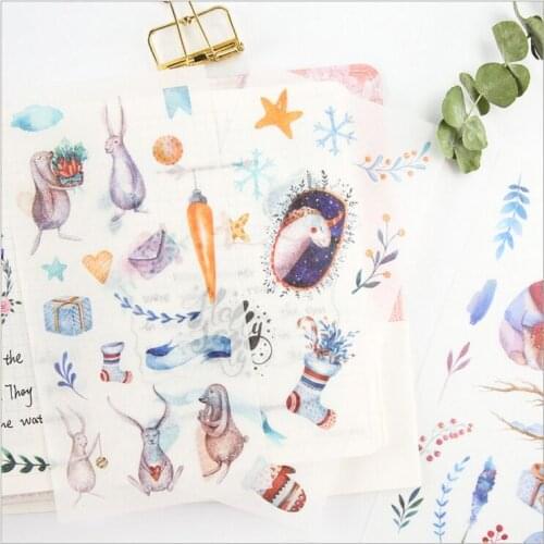 6 Pages/Pack Forest Fairy tale world Decorative Planner Stickers DIY Diary Scrapbooking Phone Index Seal Stickers