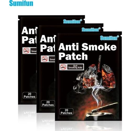 Sumifun 60Pcs=1Lot Anti Smoke Patch 100% Natural Ingredient Quit Smoking Cessation Chinese Herbal Medical Plaster D3506