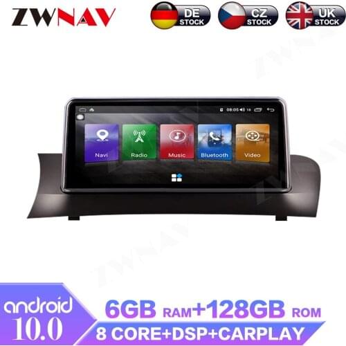 Android10.0 6+128GB For BMW X3 IPS Screen Car Radio Multimedia Head Unit Stereo Audio Player GPS Navigation DSP Built-in Carplay