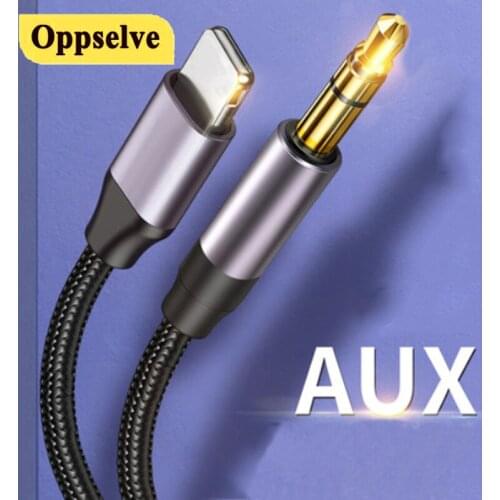 3.5 Jack Headphones USB C to 3.5mm Audio Cable Earphone Audio Adapter Cable For Xiaomi Mi 11 10 SE Oneplus For Huawei P40 Mate