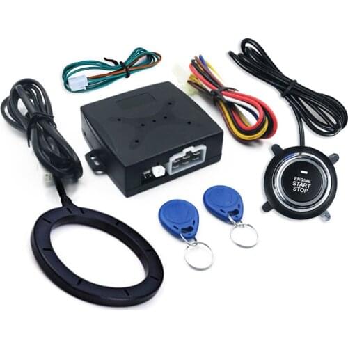 Push Button Starter Engine Keyless Start Stop System RFID Built-in Lock Smart Anti-Theft Device 12V Car Universal Modification