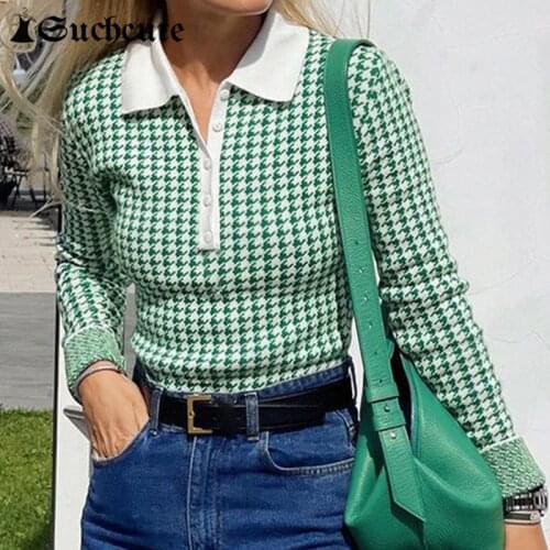 SUCHCUTE Buttons Knitted Women Bodysuits Long Sleeve Skinny Y2K Vintage Printed Lady Jumpsuits Kawaii Casual Streetwear Outfits