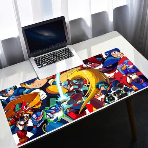 Computer Mat Mouse Pad Gamer Megaman X Mouse Mats Cute Mousepad Kawaii Keyboard Gaming Desk Pc Gamer Full Keyboards Accessories