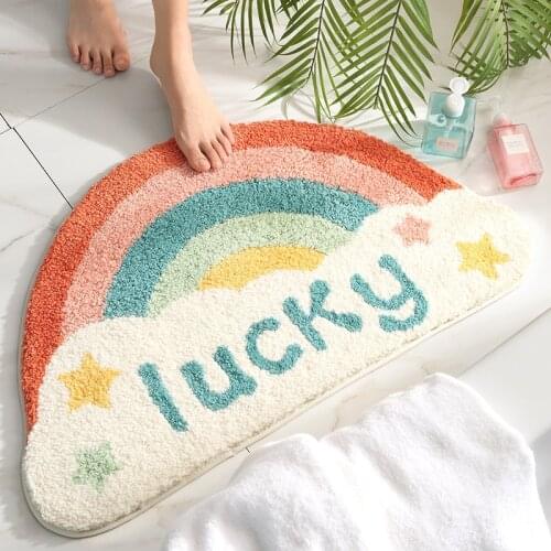Cartoon Kitchen Mat Anti-Slip Long Bedroom Floor Carpet Hallway Porch Area Rug Entrance Doormat