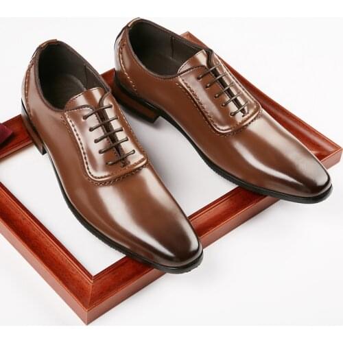 Yomior Spring New Fashion Vintage Men Shoes Real Leather Formal Japanese Dress Loafers Cowhide Business Wedding Loafers Oxfords