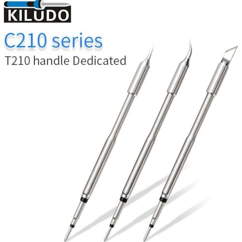 C210 Series Soldering Iron Tips for Jabe JBC C210 Sugon T26 I2C Soldering Handle Oxygen-Free Copper Electronic Welding Iron Tip
