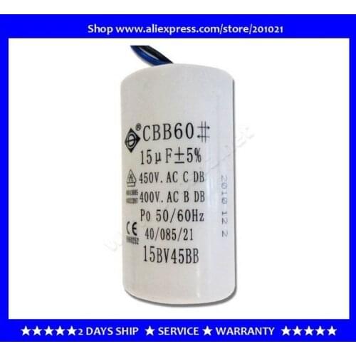 15uf Hot Tub Pump Capacitor - for Whirpool LX DH1.0 EA350,JA100,TDA100 and other pumps,Condensateur pour pompe