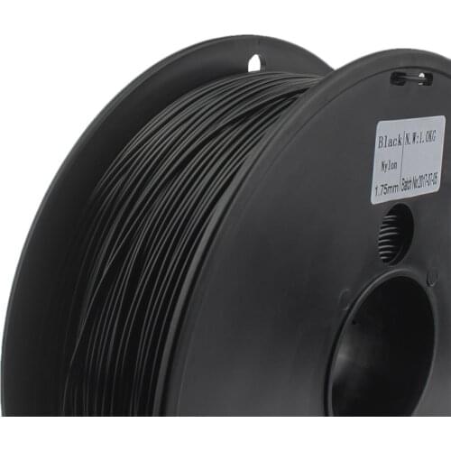 NYLON filament 1.75mm wimpel c 0.03 mm choice 3d nylon black white color 3d filament nylon PA 1 kg filo stampante 3d filamento