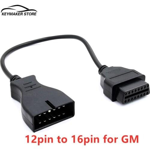2020Newest OBD Diagnostic 12 Pins To OBD2 16 Pins Connector Adapter OBD1 OBD2 Connect Cable With Power Adapter conversion cable