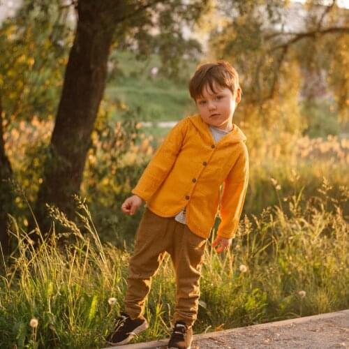 Kids Hooded Button Tops Toddler Kids Baby Boy Girl Cardigan Hoodie Tops Outerwear Coat Clothes 0-6T