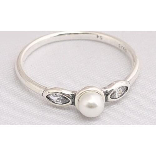 S925 Silver Petite Luminous Leaves Ring Clear CZ Crystal For Women Wedding Party fit Lady Fine Jewelry