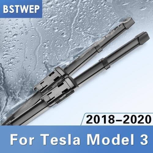 BSTWEP Wiper Blades for Tesla Model 3 Fit Pinch Tab Arms 2018 2019 2020