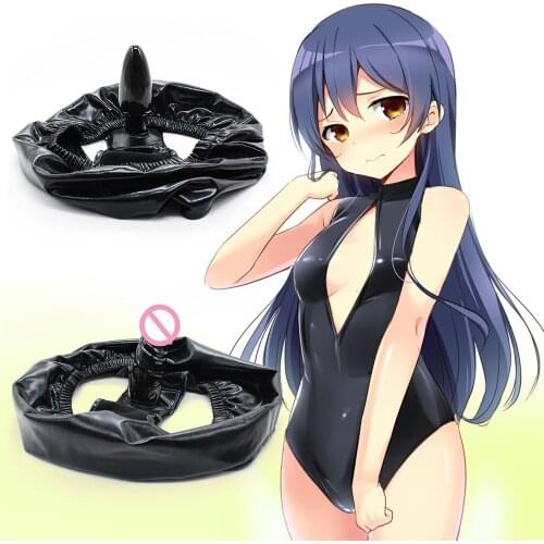 Silicone Dildo Anal Plug Chastity Belt Underwear Pants Female PU Leather Penis Panties Butt Plug Bdsm Fetish Sex Toys For Women